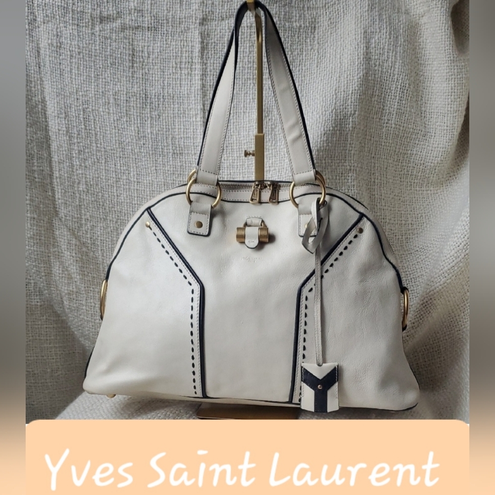 Yves Saint Laurent White Handbag